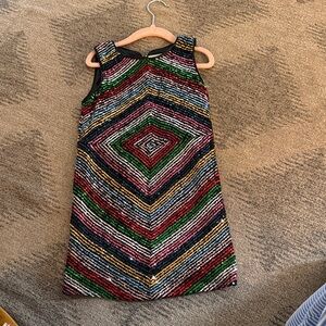 Girl’s Milly Minis Colorful Sequin Dress,